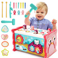 20-in-1 Montessori sensory activity cube with interactive toys for toddlers